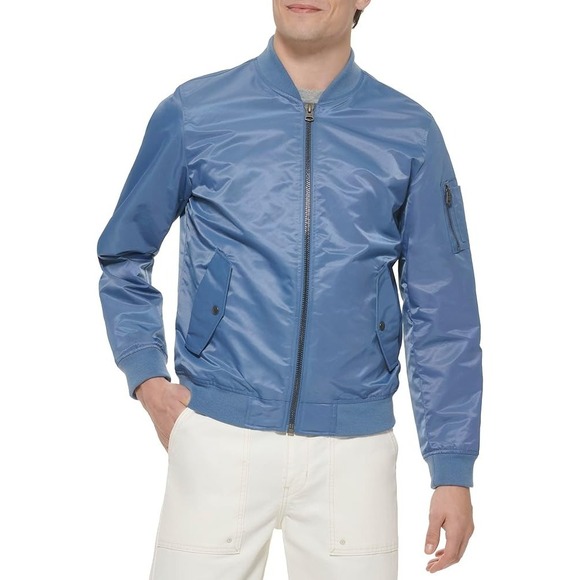 NWT Levi Strauss Men's Bomber Jacket (LM2RN614) - Large - Blue - Water Resistant